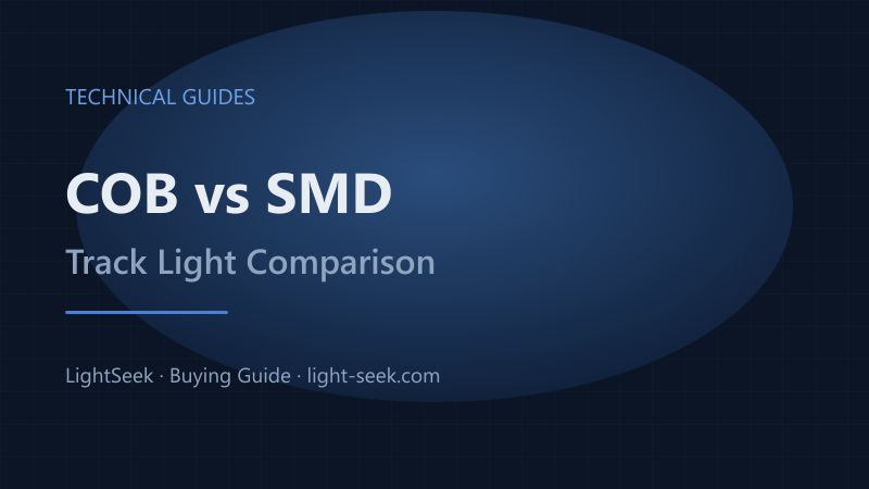 COB vs SMD LED Track Lights: Light Quality, Beam & Lifespan Compared