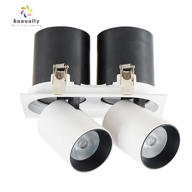 Adjustable Stretch Wall Washer Light - Round/Square Recessed Downlight for Ceiling Accent Lighting
